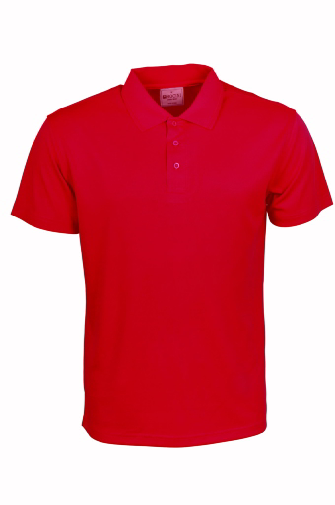 red, 160gsm Breezeway polo 100% breezeway  polyester, Micromesh fabric designed to be quick dry with sun protection and Anti-Bacterial treatment Breezeway technology draws moisture away from the body and maximizes the air ventilation’ always keeps you dry and fresh.